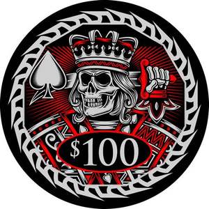 ชิปโป๊กเกอร์เซรามิก EPT Professional 10 กรัม 40 มม. พร้อมดีไซน์และโลโก้สีที่ปรับแต่งได้ รวมถึงถาด - Product Image 1