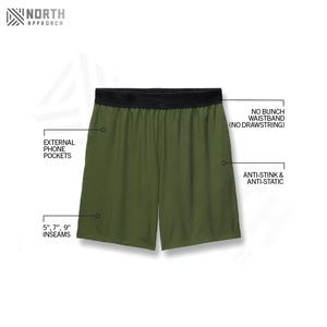 Pantalones Cortos Deportivos Personalizados para Hombre, Tendencia 2025, Alta Calidad, Secado Rápido, Tela de Poliéster/Algodón, Cintura Elástica - Product Image 2