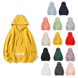 Sweat à capuche unisexe de haute qualité pour hommes Logo personnalisable imprimé sweat surdimensionné <span class=keywords><strong>Jogging</strong></span> costume jaune pour l'hiver - Product Image 1