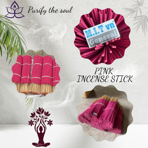 Bâtons d'encens rose de 12 pouces fabriqués au Vietnam-Parfum naturel pour la méditation, le culte et la relaxation - Product Image 2