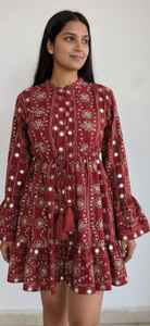 Robe longue de soirée bohème personnalisable, sexy, pour l'été, style bohème, pour femmes, 100% viscose de soie, faite à la main - Product Image 3