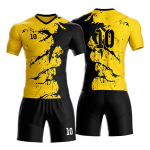 เสื้อฟุตบอลผ้าโพลีเอสเตอร์พิมพ์ลาย - Product Image 1