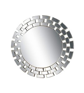 Beautifully Handmade Foyer Hallway Entry Elegant <b>Wall</b> Mount <b>Round</b> Glass <b>Mirror</b> for Home Decor - Product Image 2