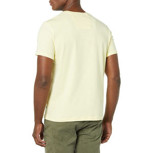 T-shirts à col en V personnalisés de haute qualité à séchage rapide pour hommes, en coton blanc, vierges, imprimés, à séchage rapide, pour homme avec logo - Product Image 2