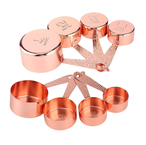 Copper <b>Measuring</b> Cup Scoop Flour <b>Drinking</b> <b>Measuring</b> Cup Rose Gold Copper <b>Measuring</b> Cups and Spoons - Product Image 6