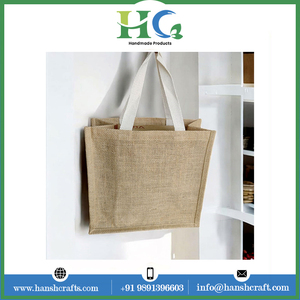 High Quality Jute Large Capacity Zipper Shopping <b>Bag</b> Durable Fabric <b>Drawstring</b> Cover Indian Supplier Printed <b>Makeup</b> Low Price - Product Image 2