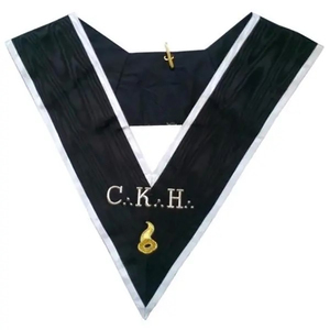 Premium Quality Blue Lodge Embroidered <b>Gold</b> Plated Rhinestones Masonic Chain Collar Grand Officers OEM Service Ronpex - Product Image 2