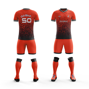 เสื้อฟุตบอลของผู้ชายแบบสั่งทำแห้งเร็ว2024ชุดเล่นฟุตบอลของผู้ชายชุดเล่นฟุตบอลออกแบบได้ตามต้องการดีไซน์ใหม่ - Product Image 5