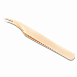 Pinzas rectas y curvadas para extensión de pestañas postizas, herramienta de maquillaje de acero inoxidable - Product Image 5
