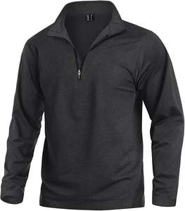 High Performance Quarter Zip Golf Pullover <b>Men</b> Loose <b>Sleeveless</b> Winter 100% Cotton Windproof Eco-Friendly Sports Wear Style - Product Image 5