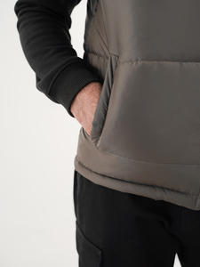Wholesale Casual Bubble Puffer Vest Mens Quilted Sleeveless <b>Warm</b> Bodywarmer Outdoor Winter <b>Jacket</b> Custom Logo Accepted - Product Image 3
