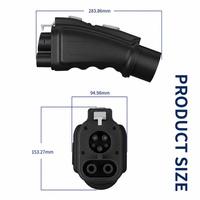 Adaptateur de charge EV DC 250A 1000V GBT vers CCS1, IP54, contacts argentés, vente en gros, direct usine pour l'alimentation des flottes
