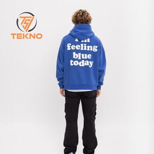 OEM Bon marché unisexe Puff Printing Hoodies Super Quality Custom made top tendance Puff Printing sweats à capuche pour hommes avec poids léger - Product Image 5