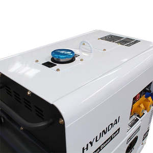 Générateur diesel silencieux 5,8 kW 7,5 kVA à démarrage électrique, réservoir de 25 L, avec capot, monophasé, pour utilisation en veille - Product Image 5