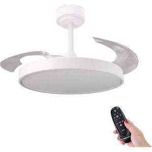 Ventilatore da Soffitto LEDUNI LED 70W 2448LM con Pale Retrattili, Telecomando, Motore DC e Luce Integrata per Soggiorno - Product Image 1