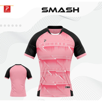 Maillot de badminton unisexe personnalisé pour adultes, col rond, manches courtes, léger, respirant, séchage rapide, tissu extensible, vêtements de sport
