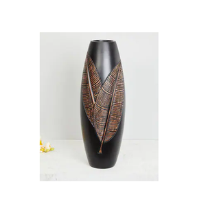 Vase à fleurs en métal de conception moderne de haute qualité, Vase de finition coloré parfait pour le côté du lit de mariage, vente en gros - Product Image 1