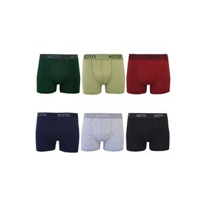 6-Pack uomo Lycra Boxer cotone flessibile comode gambe colorate