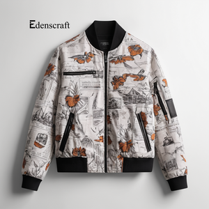 Chaqueta de invierno 100% de algodón para hombre, transpirable, ligera, cálida, duradera, informal, para uso en exteriores ecológico - Product Image 3