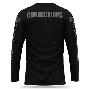 Vente chaude T-shirt de performance pour hommes à manches longues avec logo personnalisé Approvisionnement direct d'usine Nouveau modèle CORRECTIONS T-shirts - Product Image 2
