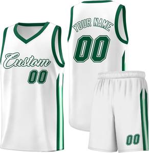 Numéro de joueur personnalisé respirant imprimé polyester équipe uniformes de basket-ball OEM gilets et shorts ensemble commande en gros - Product Image 1