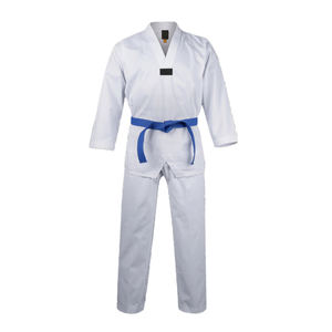 Top Trendy Unisex Ropa de artes marciales Mejor calidad Nuevo estilo Algodón Taekwondo Uniforme Logotipo personalizado Bordado Hip Hop de gran tamaño - Product Image 1