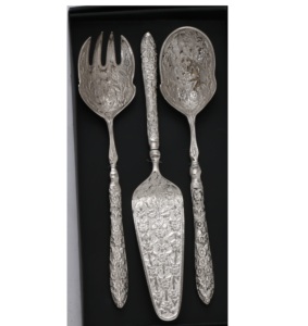 Juego de artículos planos en relieve de 3 cubiertos Cucharas de cubiertos plateadas de acero inoxidable con la más alta calidad a toda la tasa de venta - Product Image 6