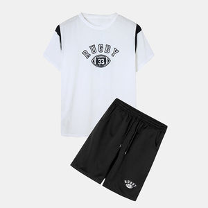 Meilleures ventes de shorts et chemises décontractés imprimés pour hommes sur mesure été 2 pièces ensemble respirant et nouveau design fabriqué au Pakistan - Product Image 1