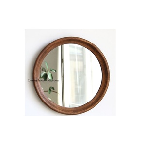 Cadre de miroir en bois sculpté traditionnel de qualité supérieure conçu pour la décoration murale classique et l'attrait antique - Product Image 6