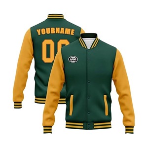 ODM OEM Veste universitaire vintage personnalisée en toile respirante d'hiver pour hommes, femmes et jeunes, col rond, nom et numéro personnalisés, coton - Product Image 2