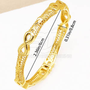 Lightweight Wholesale Jewelry Customized Daily Wear Fashion Jewelry Classic Plain Bangles <b>for</b> <b>Women</b> - Product Image 2