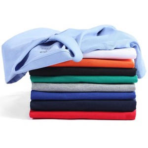 Vêtements d'été en coton pour polos avec logo OEM pour hommes, grande taille, couleur unie, manches courtes, tricotés - Product Image 2