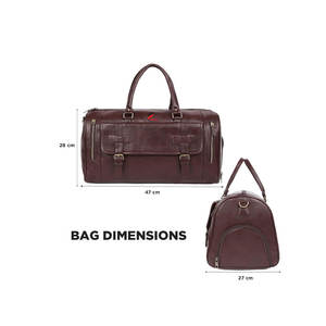 Multi Pockets Airline Carry On Size Large Capacity <b>Leather</b> <b>Weekender</b> <b>Bag</b> <b>Men</b> <b>Leather</b> Training <b>Bag</b> - Product Image 5