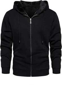 Custom <b>Full</b> <b>Zip</b> <b>Up</b> <b>Hoodie</b> Manufacturer 100% Cotton Fleece Mens <b>Hoodie</b> Embroidered Logo OEM Service - Product Image 4