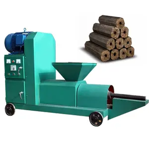 high Efficient Straw Press Rice Husk wood Sawdust Log charcoal making machine Biomass Briquette Machine for sale