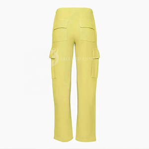 Ensemble de survêtement pour femme, style streetwear d'hiver, haut court à manches longues, jogging, 100% coton, personnalisable, deux pièces avec poches latérales - Product Image 5