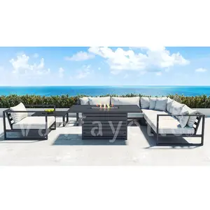 Scky L Shaped Outdoor Patio Couch Corner Sofa Set 8 Seater Garden Furniture