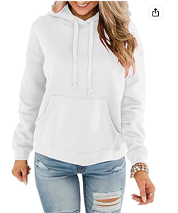 Womens <b>Lightweight</b> <b>Hoodies</b> Long Sleeve Casual Pullover Solid Loose Sweatshirt With Pocket Ship Ready From Bangladesh - Product Image 1