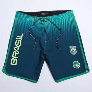 กางเกงชายหาดของผู้ชายกางเกงว่ายน้ำขาสั้นผ้าสแปนเด็กซ์/ โพลีเอสเตอร์ระบายอากาศกางเกงเล่นน้ำลำลองมีลายพื้น - Product Image 6