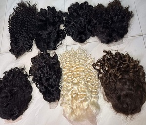 Haute Qualité Indien Non Transformé Cheveux Humains Bruts Double Trame Bundles Crépus Bouclés Naturel Vague Texture Doux Épais Plein Cheveux Forts - Product Image 5