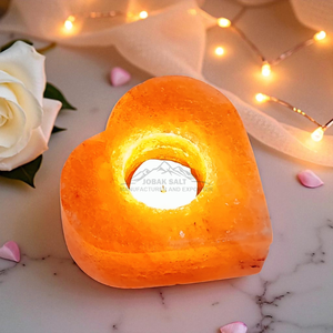 Soporte de luz de té de sal del Himalaya ecológico tallado a mano a granel en estilo Feng Shui para cenas y noches románticas con velas - Product Image 4