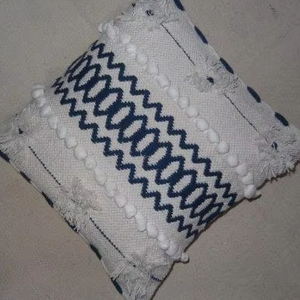 100% Cotton Bohemian <b>Pillow</b> Cover with Fringe Pattern Handmade Customized Cushion Covers for Sofa <b>Set</b> Couch Living Room Home Use - Product Image 1