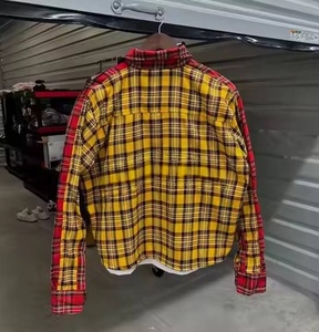 Chemise décontractée pour homme en flanelle à col carré boutonné avec logo personnalisé en deux couleurs - Product Image 6