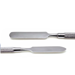 ไม้พายผสมซีเมนต์ทางทันตกรรมทำจากสเตนเลสสตีลสองชั้นไม้พายโลหะสำหรับการบูรณะวัสดุทางการแพทย์ที่ดีที่สุด - Product Image 6