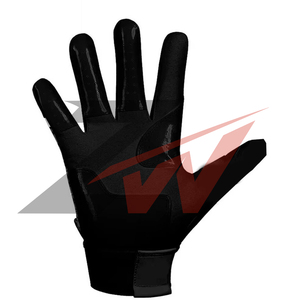 Gants de football américain en cuir premium, antidérapants, à doigts complets, super adhérents, pour receveur - Product Image 4