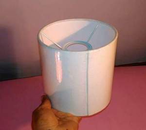 Cubierta de pantalla de lámpara de tela de lino minimalista de estilo europeo moderno personalizable MARCO DE Metal hecho a mano para Kit DE LUZ DE Hotel - Product Image 2