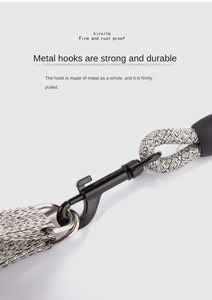 Collardi de <span class=keywords><strong>chien</strong></span> de compagnie en nylon Double laisse rétractable colliers personnalisés <span class=keywords><strong>pour</strong></span> distributeur de sac de merde collier Led chasseur personnalisé usiné - Product Image 6