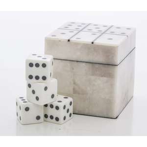 Caja de Juego de Dados y Dominó de Mármol Blanco, Precio al por Mayor, Ideas de Regalo - Product Image 6
