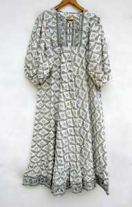 New Wholesale Collection Tie Dye Long Kaftan Half Sleeves Rayon Fabric <b>Loose</b> <b>Fitting</b> <b>Dress</b> with Side Slit Spring Kaftan <b>Dresses</b> - Product Image 3