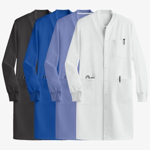 เสื้อโค้ทใส่ทำงานเพื่อความปลอดภัยของแพทย์เสื้อโค้ทผ้าฝ้ายโพลีเอสเตอร์ระบายอากาศได้ดีสำหรับโรงพยาบาล - Product Image 6